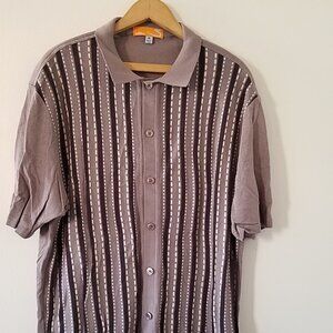 SAFIRE SILK INC. Edition S Mens Short Sleeve Knit Shirt - California Rockabilly